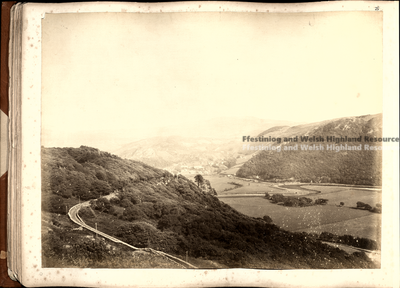 Bleasdale No.27 Curve and view of Maentwrog (Tan-y-Bwlch) near residence of W.E.Oakeley, Esq