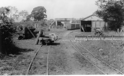 Dinas Carriage Shed during dismantling.