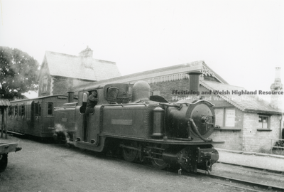 Taliesin (II) at Minffordd Station. Summer 1936.
