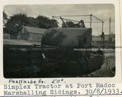 Simplex in sidings at Porthmadog