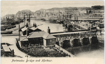 Frith - Porthmadog Bridge and Harbour
