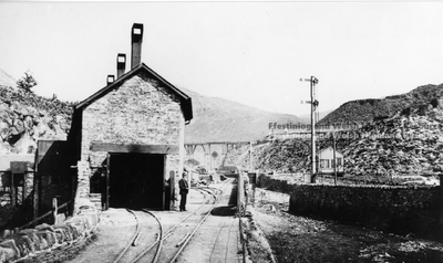 The Running Shed at Dinas. Summer 1887.