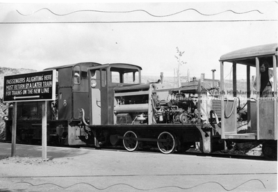 Diesels and Miscellaneous - Inspection train at Dduallt 