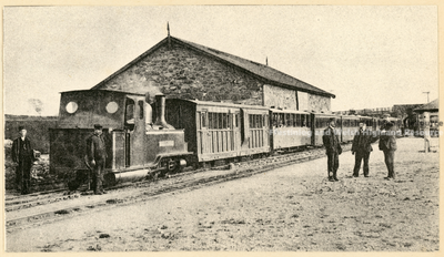 Snowdon Ranger with a train at Dinas in the 1890s