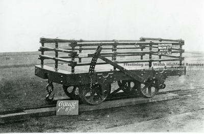 NWNGR Wooden Slate Waggon Works photograph.