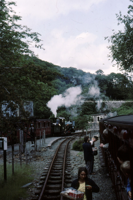 Blanche on up train at Dduallt
