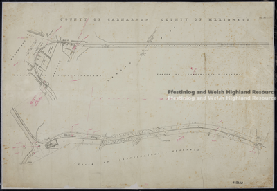 XD97/415132 - Plan of first two miles of the Ffestiniog Railway
