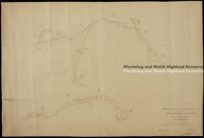 XD97/419094 - Plan of Welsh Highland Railway