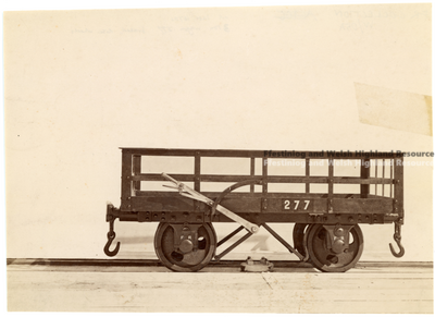 Large iron slate wagon No. 277