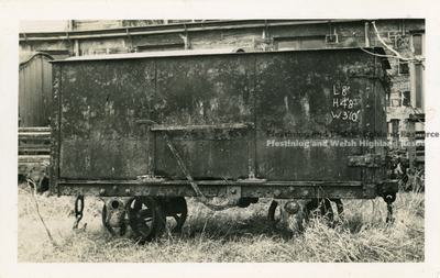 3-ton Iron Coal Wagon at Porthmadog Harbour Station.